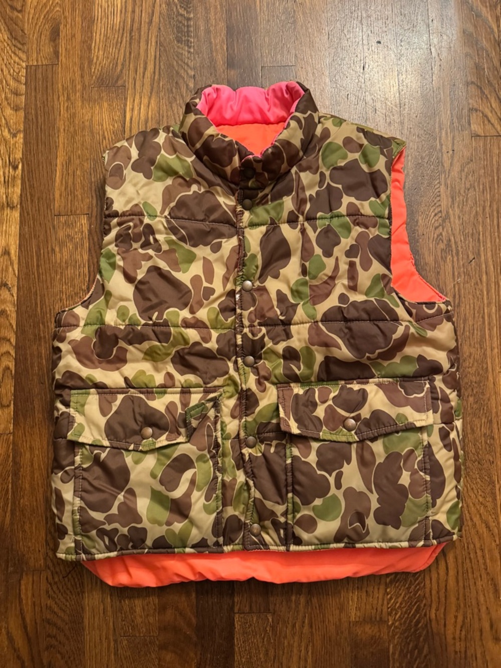 Vintage sportsman’s choice camo puffer vest size medium